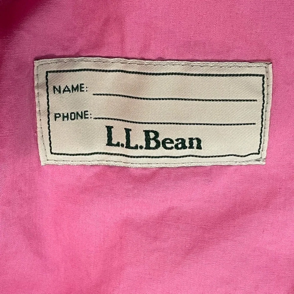 L.L. Bean pink nylon jacket XL - Picture 6 of 13
